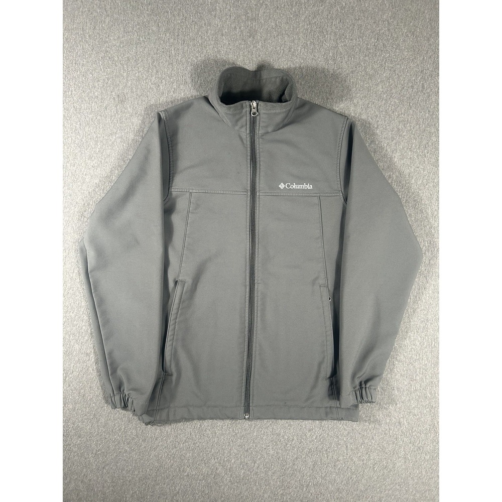 Columbia Sportswear Company Men's Softshell Fleece Lined Jacket Gray Small